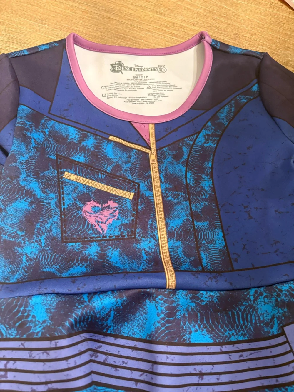 Disney Evie Descendants Costume Play Dress